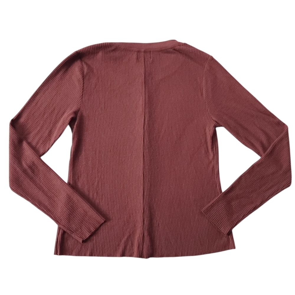 NATION LTD Nona Cardigan Sweater in Red Maroon Full Button Front size Medium - Picture 3 of 5